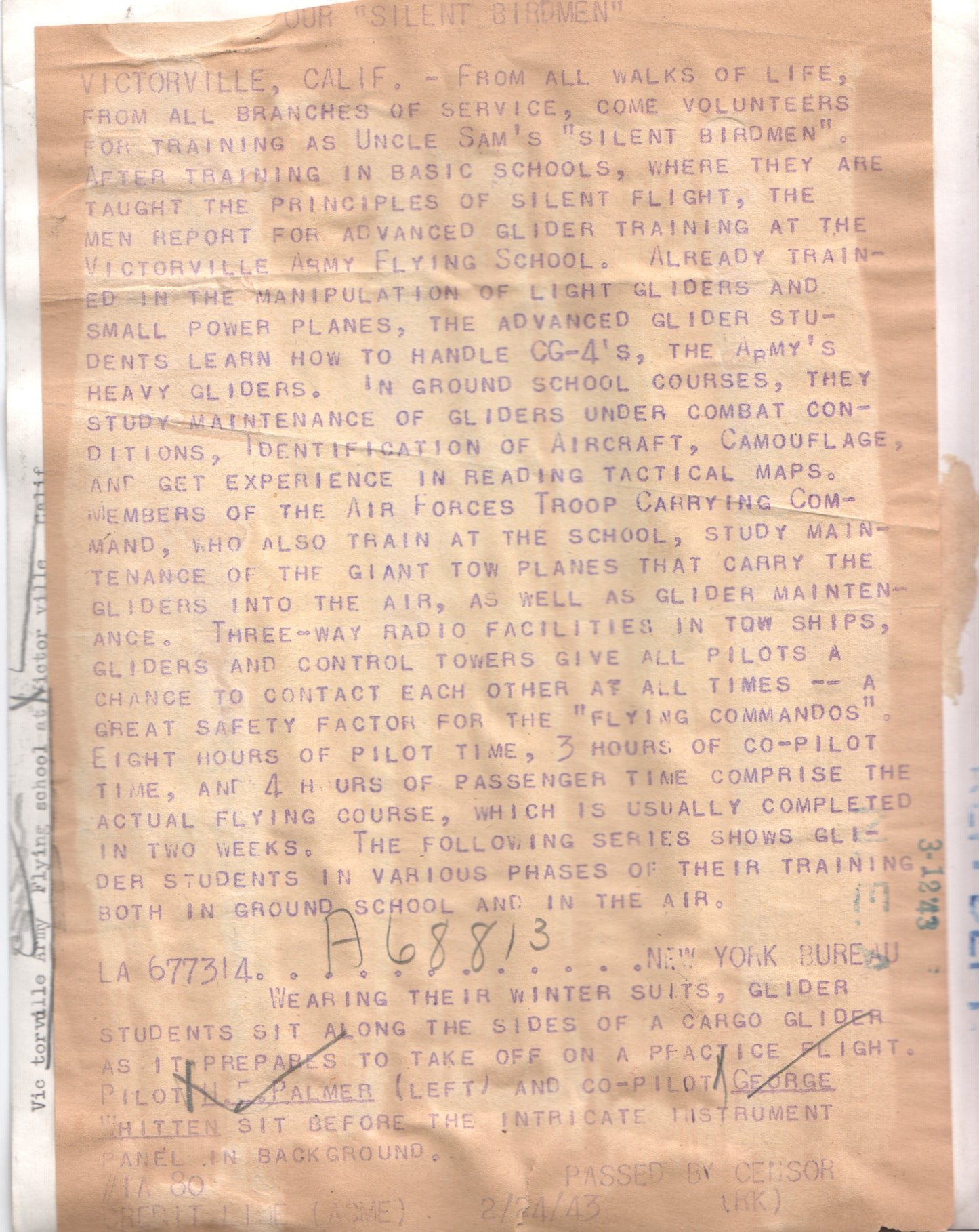 Alternate view of Vintage WWII Aviation Crew in Flight Gear - Historic Black and White Photograph - Image: Folder17-2