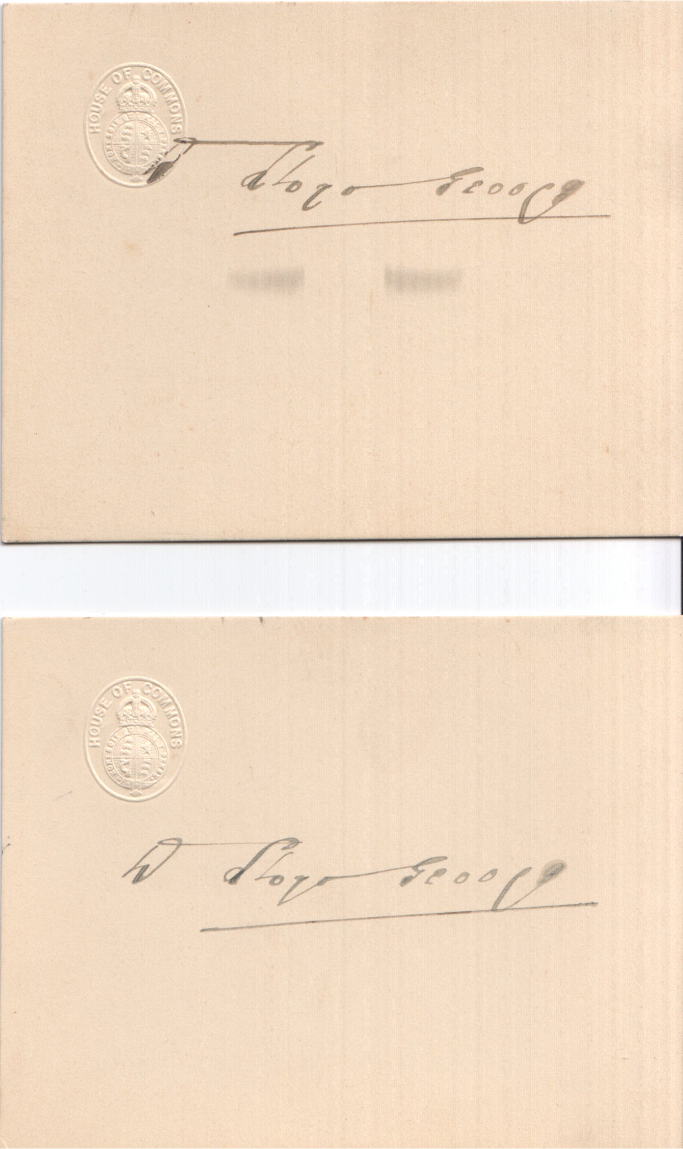 Alternate view of Historical Letter from Lloyd George, February 8, 1927, with Autographs Mention