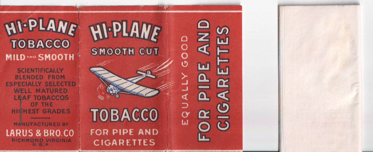 Vintage Hi-Plane Tobacco packaging with an iconic airplane design. - Image: 2025-04-12-0028