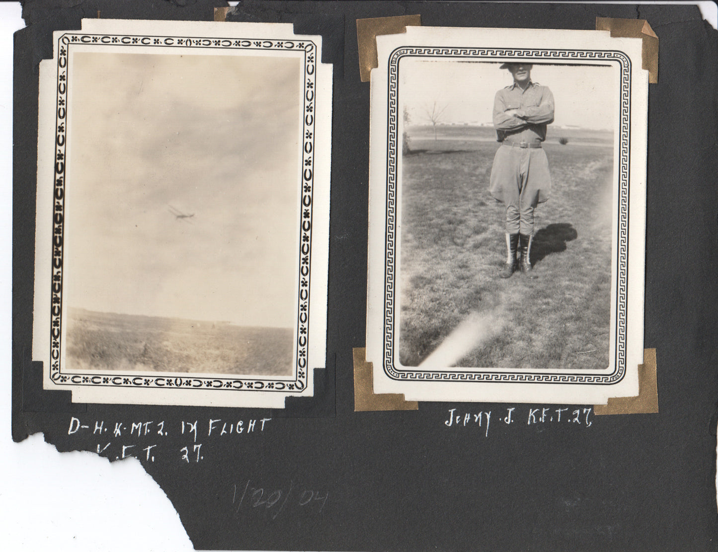 Alternate view of Vintage 1920s Photo Montage: Galveston Beach, Airplane and Friendship Moments (File: Folder8-3.jpg)