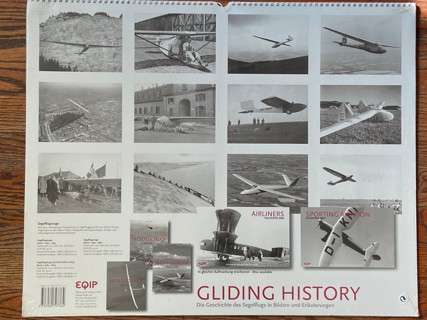 Alternate view of Vintage "Gliding History" Calendar 2004 - A Retrospective on Soaring Flight (File: F2IMG_1647.JPG)