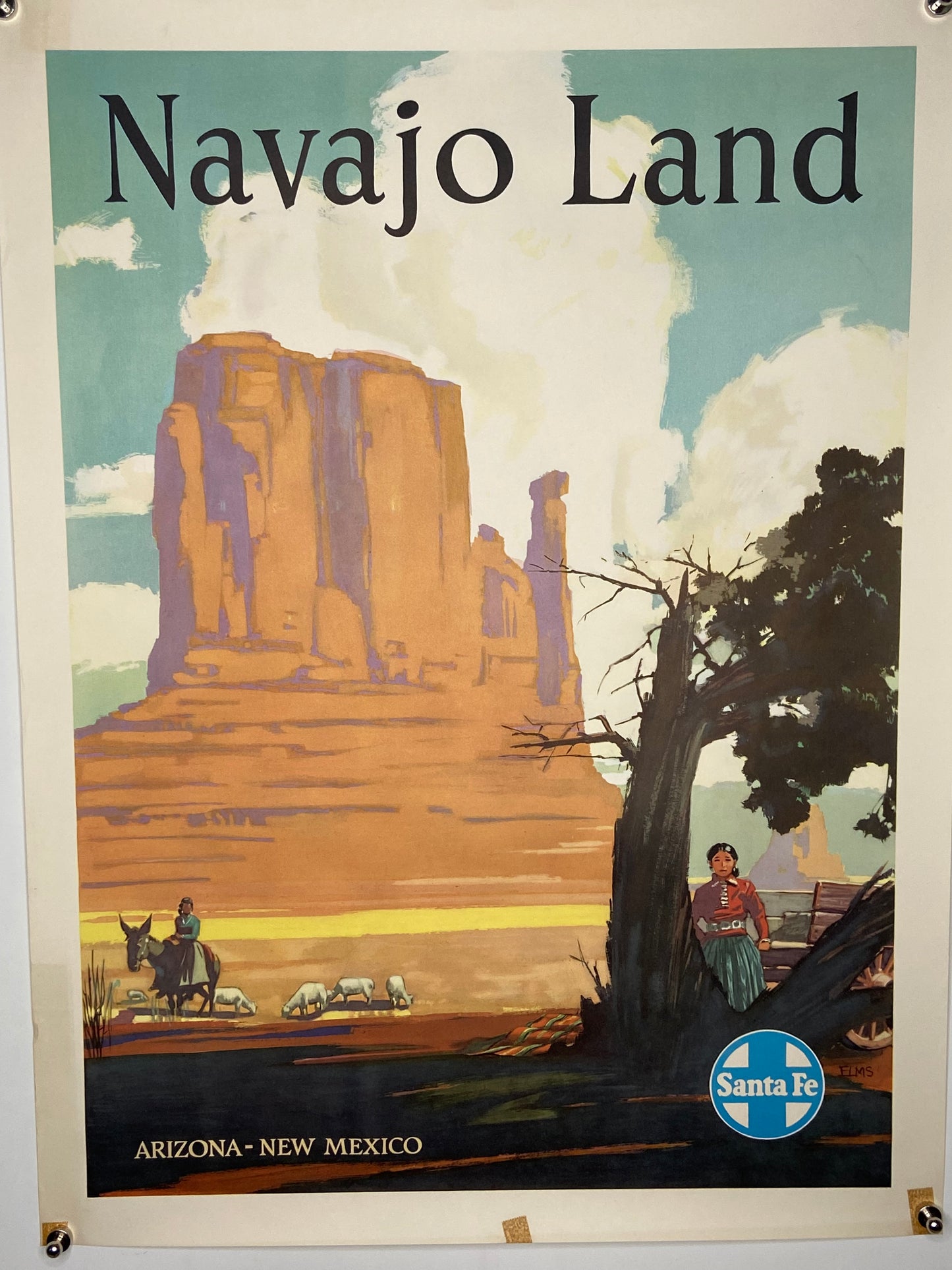 A vintage travel poster for Navajo Land. - File: IMG_1678.JPG