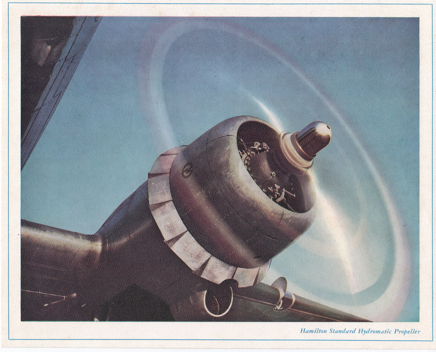 Vintage postcard featuring a Hamilton Standard Hydromatic Propeller. - Image: Folder28-28