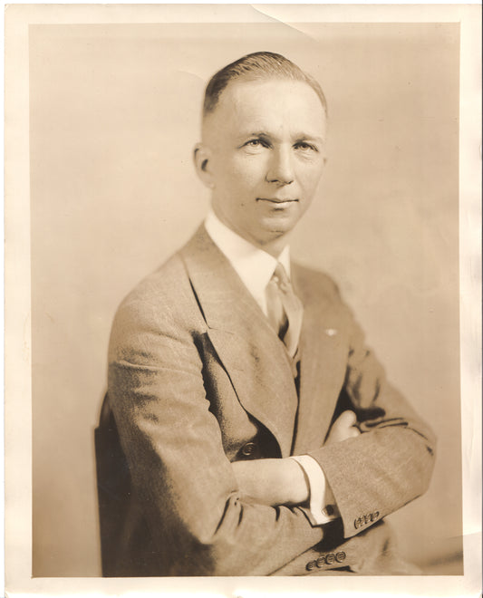 Vintage portrait of a well-dressed gentleman in a light gray suit. - Image: Folder25-5