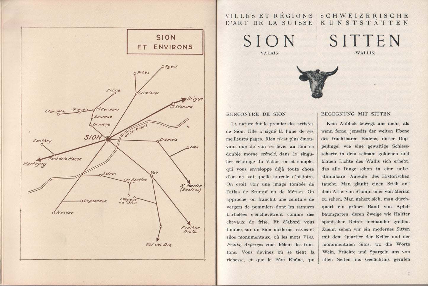 Sion / Sitten – Swiss Art & Heritage Booklets | Éditions de la Baconnière | Villes d’Art Series (1950s–60s)