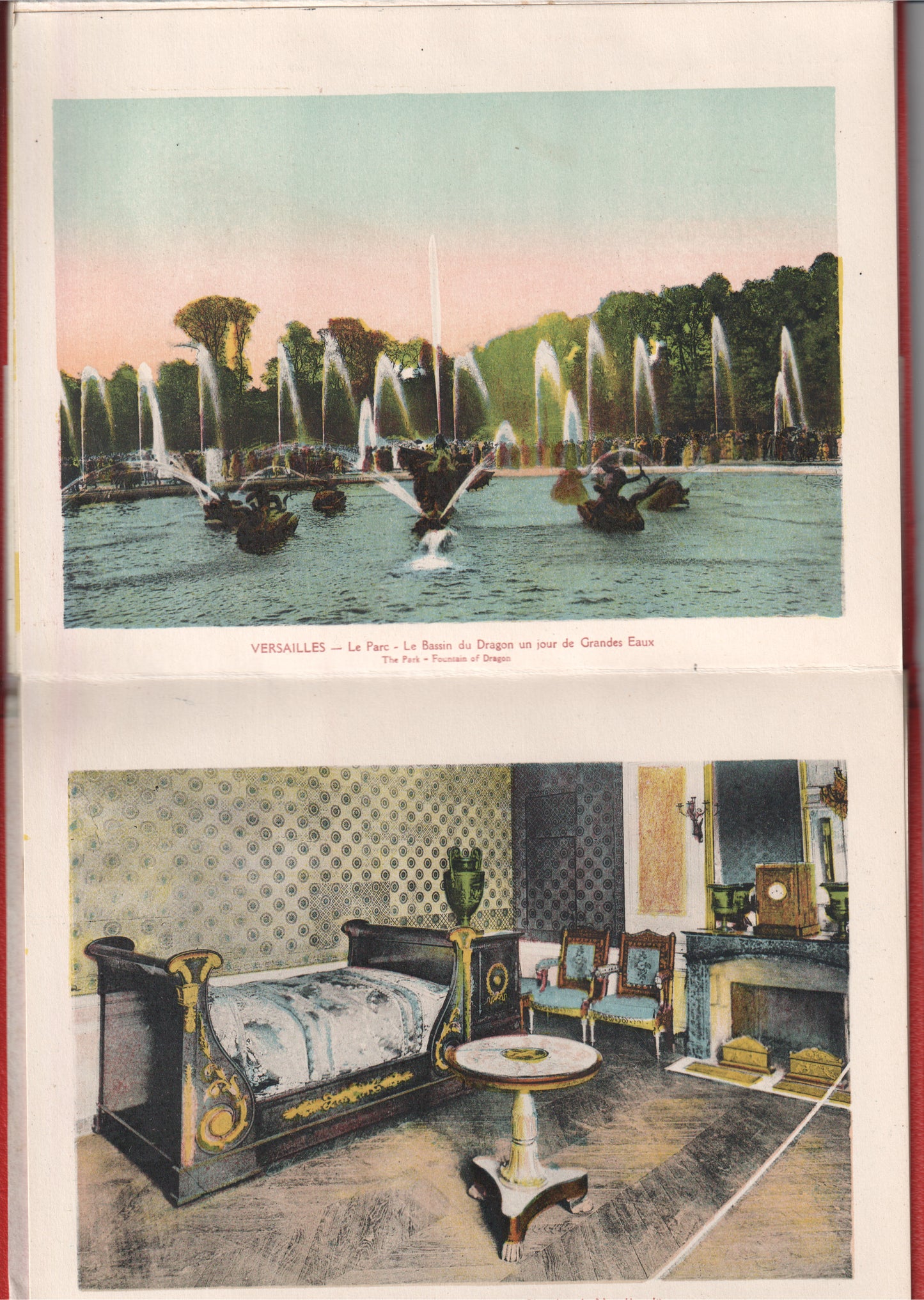 Vintage Versailles & Trianons Souvenir Album | Hand-Colored Photo Views | c. 1930s–1950s