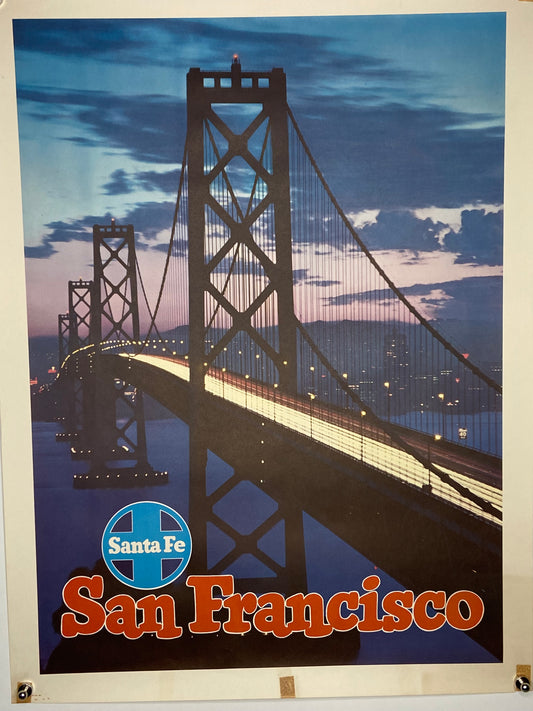 Vintage poster of the San Francisco Bay Bridge. - File: IMG_1672.JPG