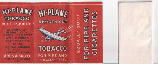 Vintage Hi-Plane Tobacco packaging with an iconic airplane design. - Image: 2025-04-12-0028