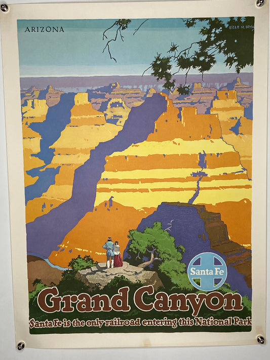 Vintage travel poster of the Grand Canyon. - File: IMG_1673.JPG