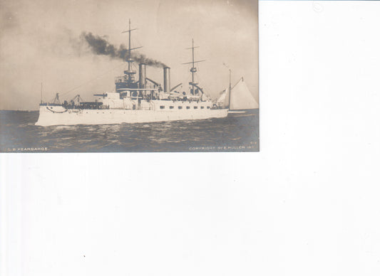 Vintage postcard of the USS Kearsarge naval battleship - Image: 2025-04-13-0046