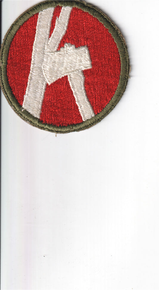 Embroidered military patch on a red background - Image: 2025-04-12-0015