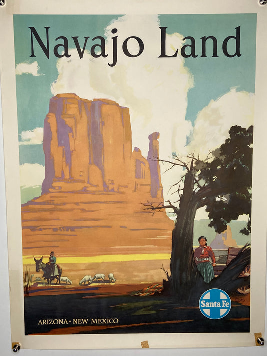 A vintage travel poster for Navajo Land. - File: IMG_1678.JPG